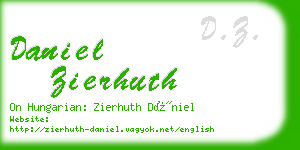 daniel zierhuth business card